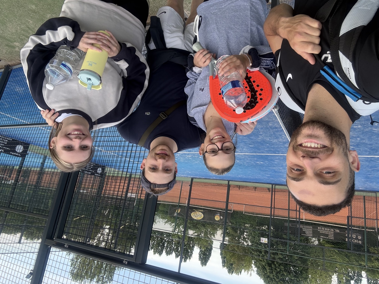 Kevin Padel with players after a session